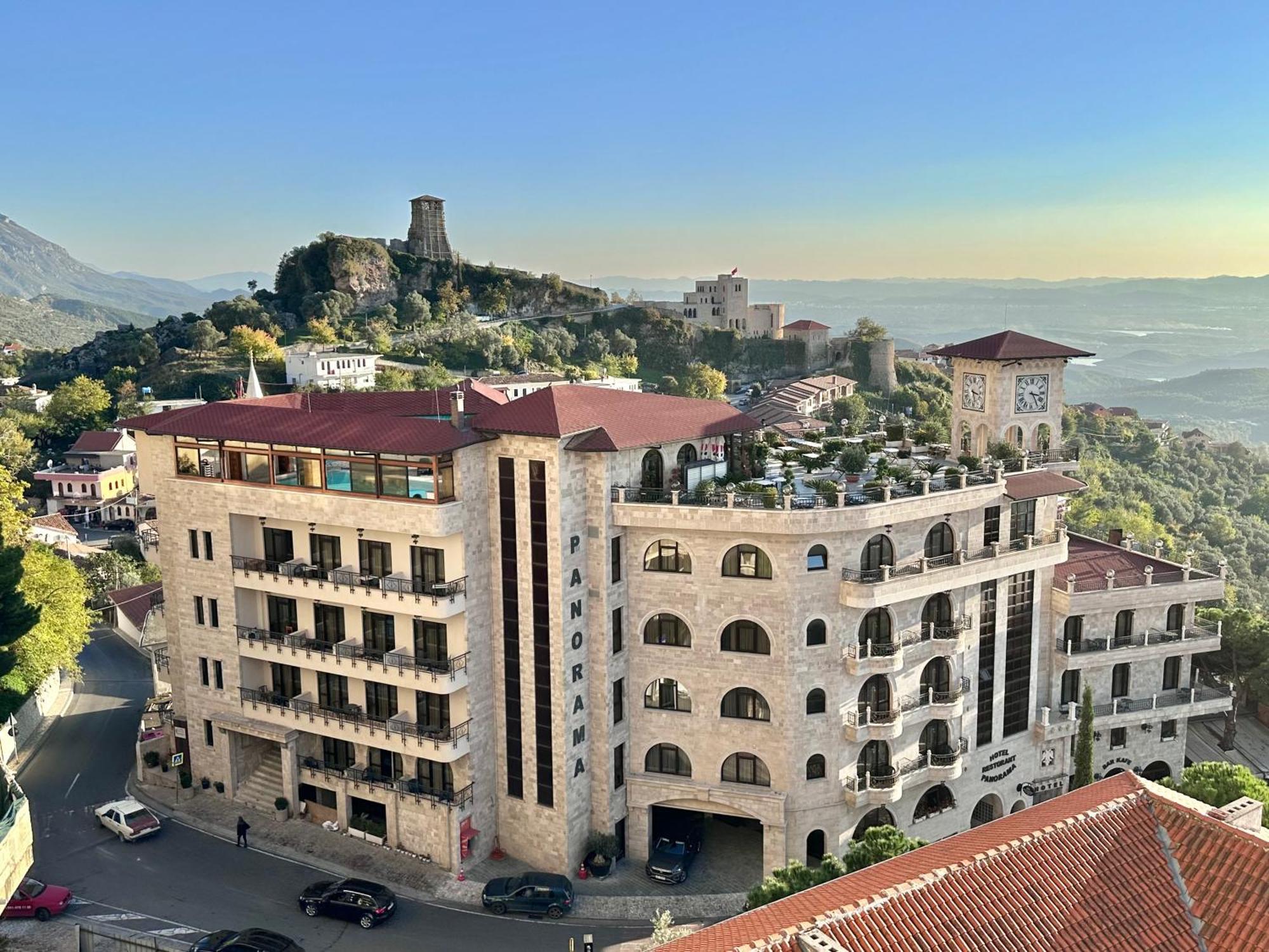 Hotel Panorama Kruje View On The Castle And The Old Town Екстериор снимка